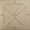 Ekena Millwork 19 5/8in. W x 19 5/8in. H Xander EnduraWall Decorative 3D Wall Panel Covers 2.67 Sq. Ft. WP20X20XAECE - alternate 1